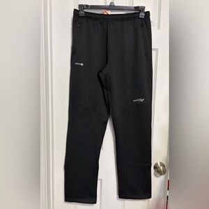 BNWOT SAUCONY MEN'S SIBERIUS RUNNING PANTS BLACK THERMAL ANKLE ZIP US MEDIUM (M)